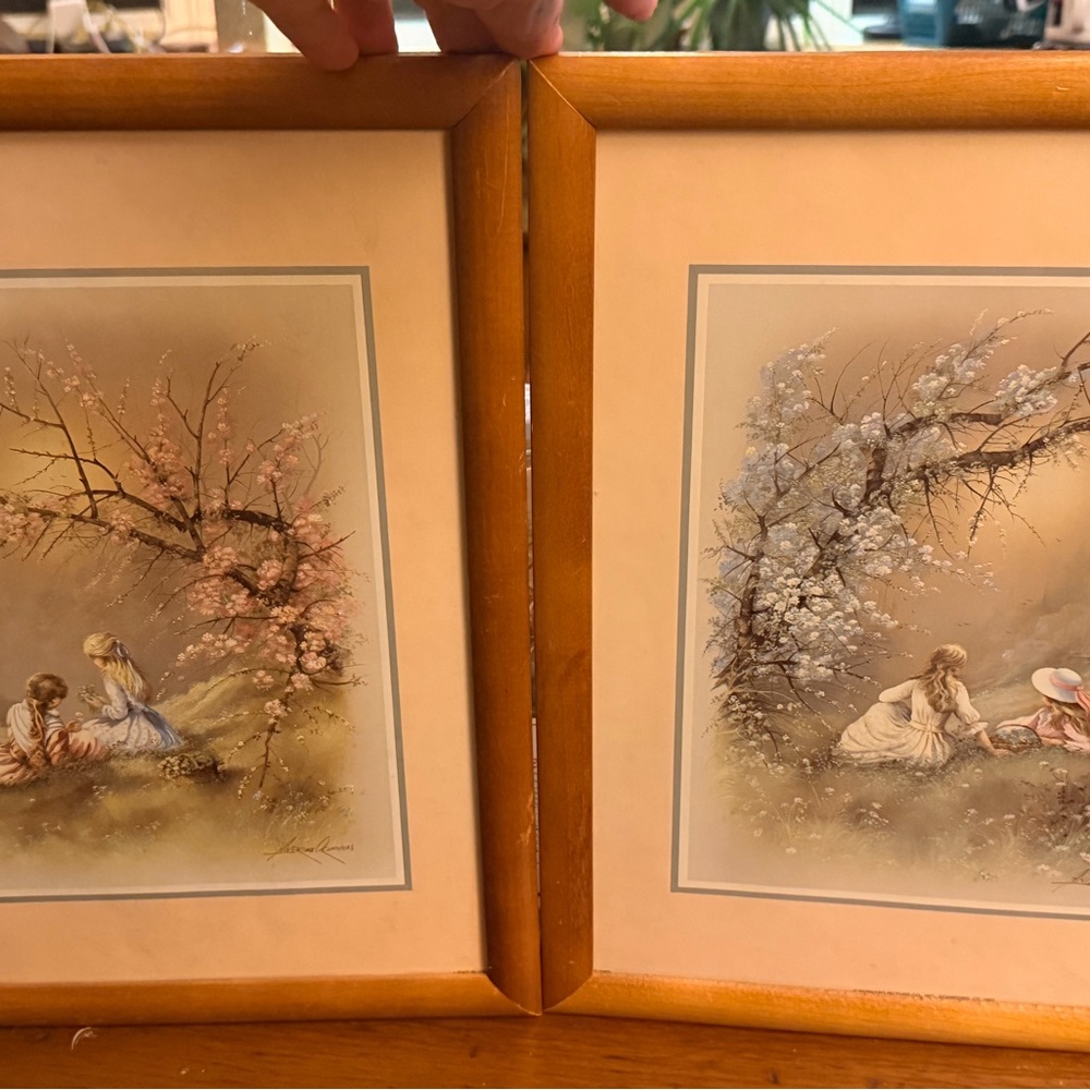 Vintage Framed Art Prints with Children